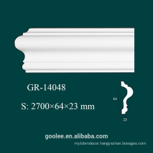 Environmental Architectural Decorative PU White Panel Molding